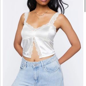 Satin Lace Top